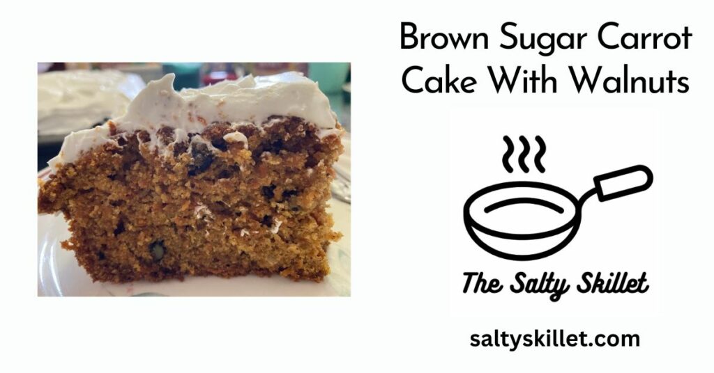 Brown Sugar Carrot Cake With Walnuts