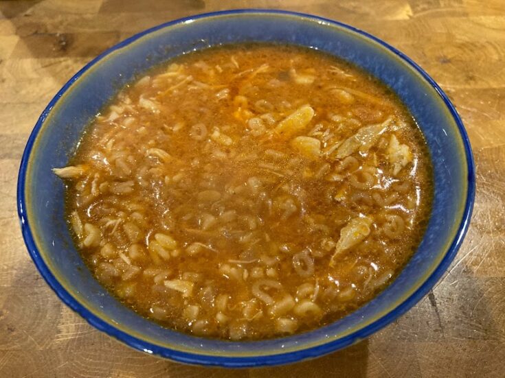 sopa de fideo soup